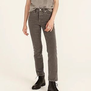 Jcrew high rise vintage straight corduroy pants